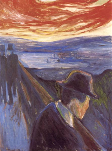 Despair, 1892 - Edvard Munch Painting